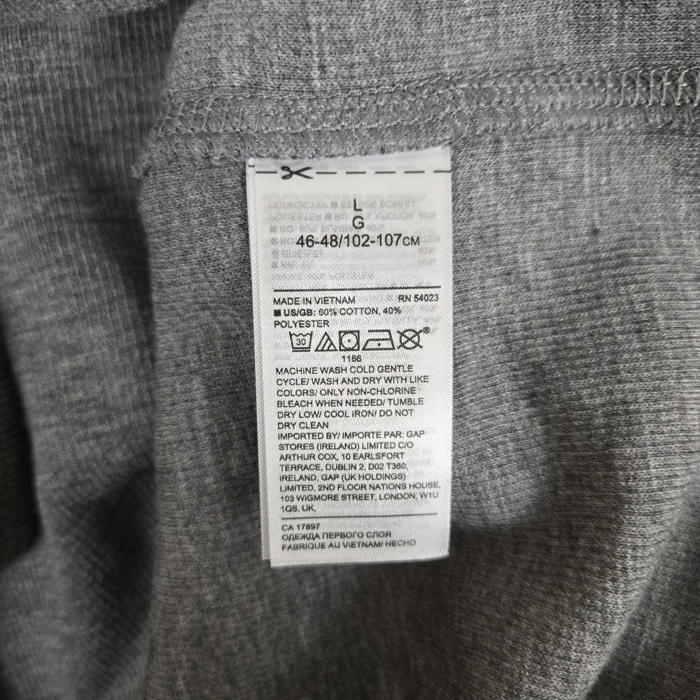 Banana Republic Core Temp‎ Thermal Shirt Mens Large Gray Stretch Casual NWT